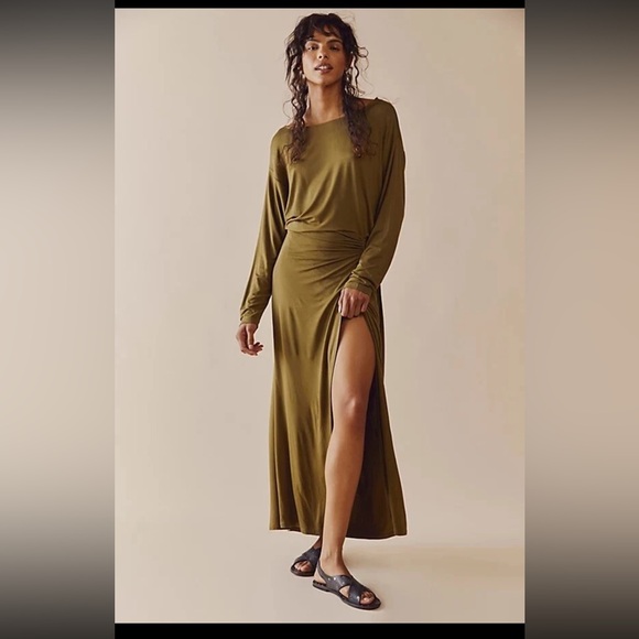 Free People Dresses & Skirts - Free people alyssa long sleeve wrap maxi dress
